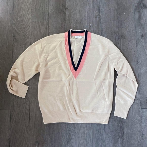 Sandro Wool and cashmere sweater T2/M - Picture 6 of 12